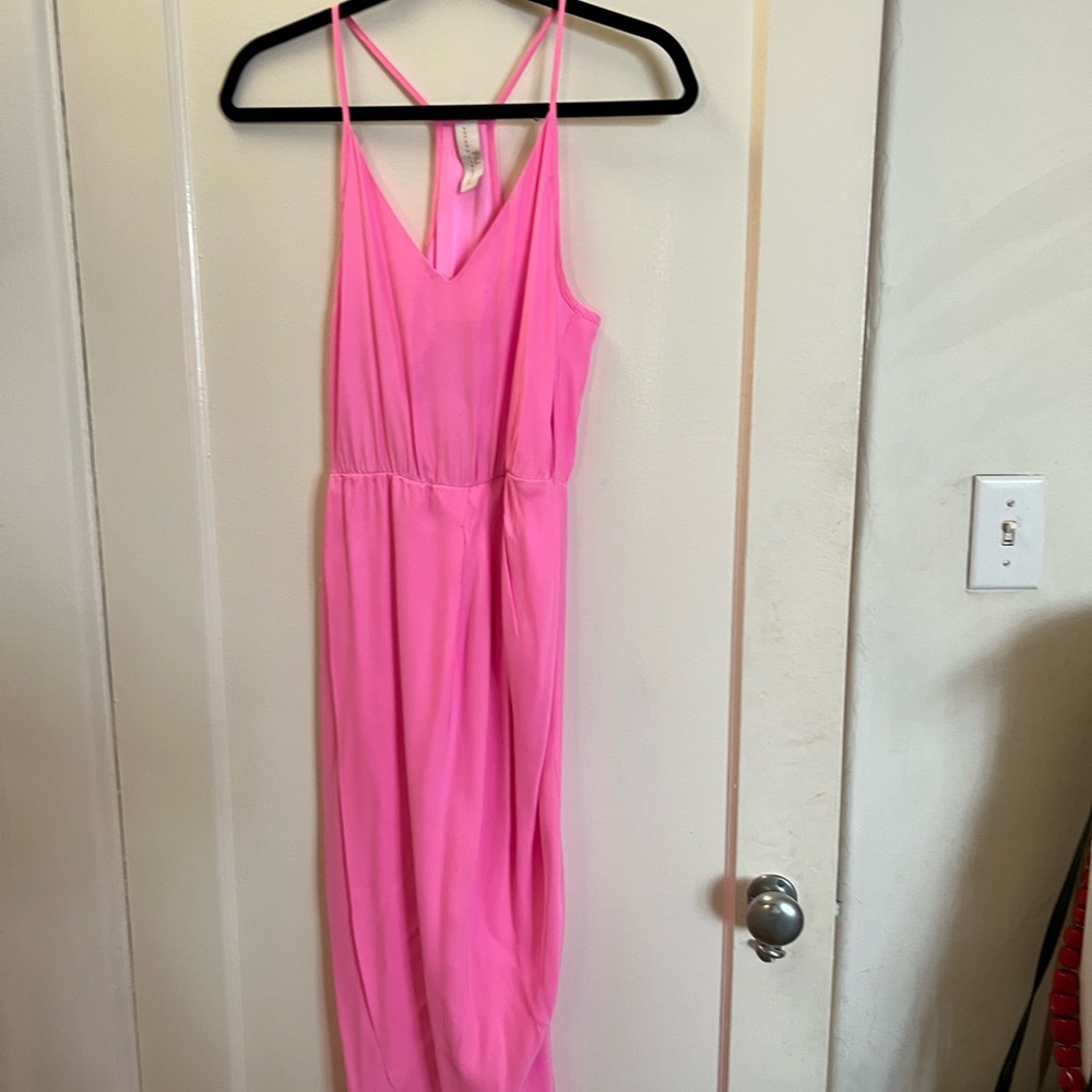 - Pink silk Amanda uprichard dress
